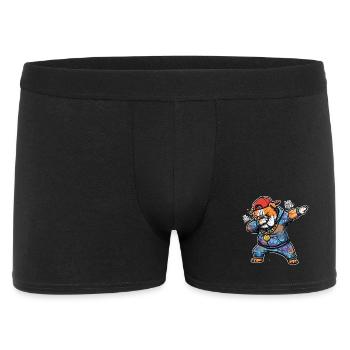 Graffiti Bulldog Hoodie Cap Street Art - Men's Boxer Shorts - black - Front