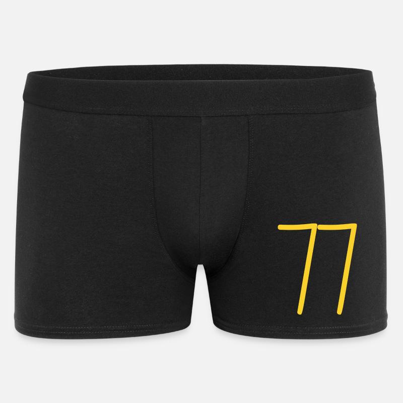 77 - Männer Boxer Shorts - Schwarz