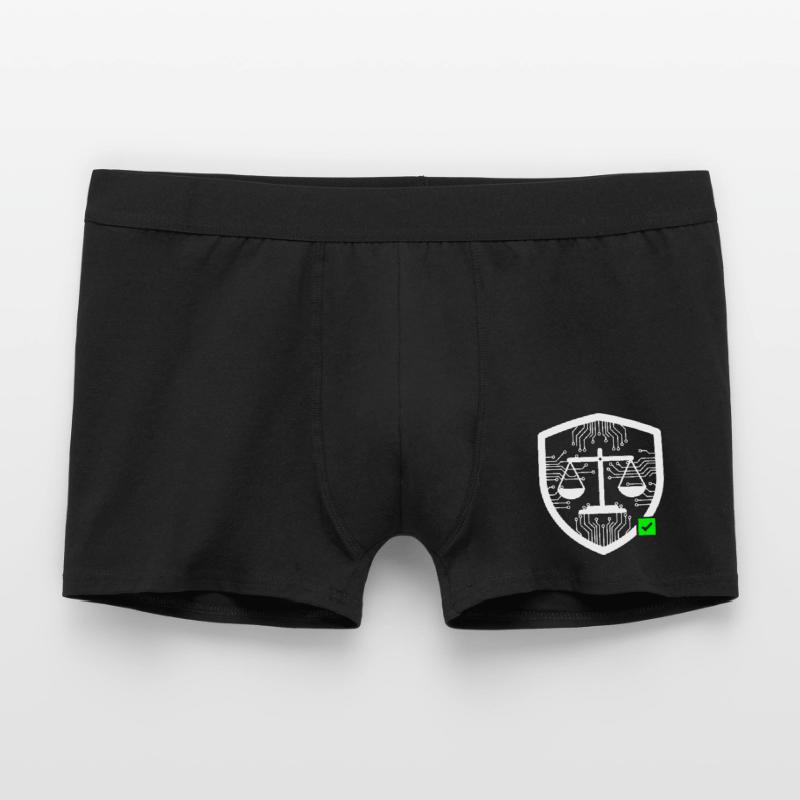 Cyber Security Shield Libra Tech Vector Men's Boxer Shorts