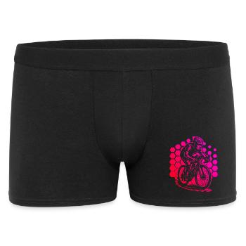 Motif minimaliste du vélo de route - Boxer Homme - noir - Devant