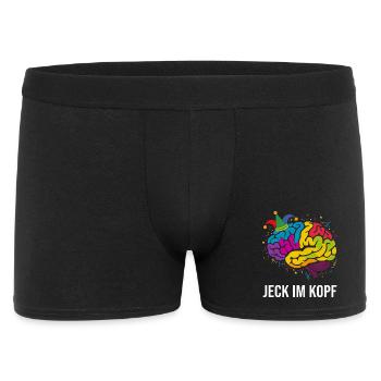 Costume de carnaval Jeck dans la tête Accessoires de carnaval 2026 - Boxer Homme - noir - Devant