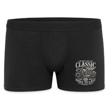 1976 Vintage 50th Birthday Motorcycle Gift - Men's Boxer Shorts - black - Front