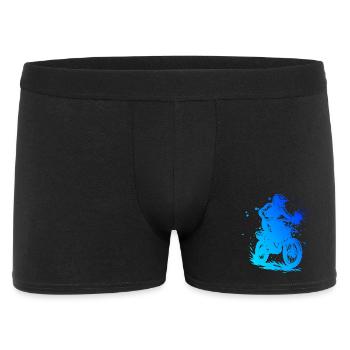Einfach Motocross zeitloses Design - Männer Boxer Shorts - Schwarz - Vorne
