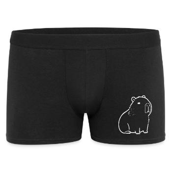 Capybara capybara blanc - Boxer Homme - noir - Devant