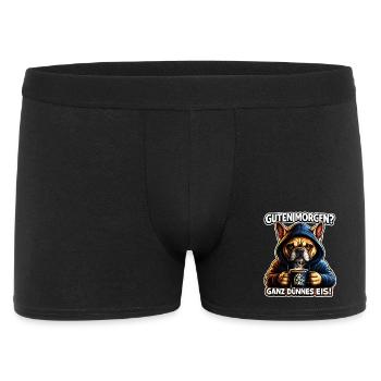 Bonjour. Glace très fine. - Boxer Homme - noir - Devant