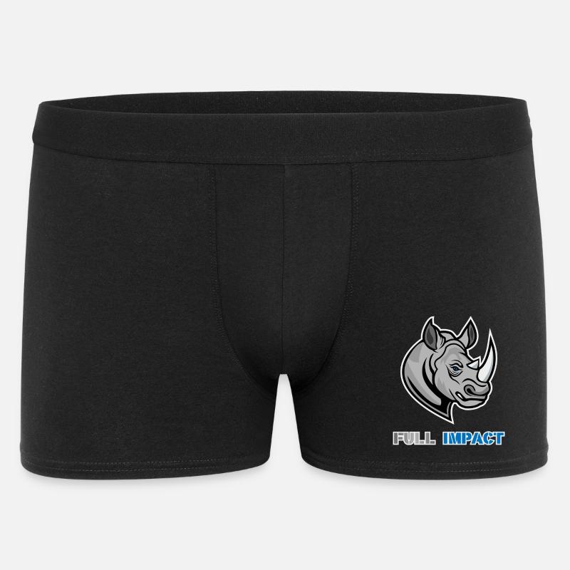 Nashorn-BJJ-Workout - Männer Boxer Shorts - Schwarz