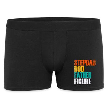 Stepdad Bod Father Figure Gradient - Men's Boxer Shorts - black - Front