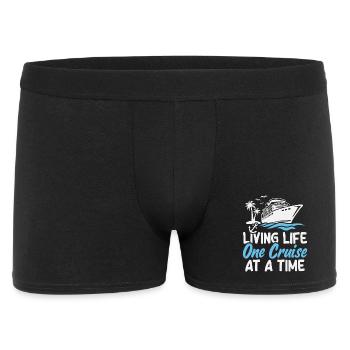 Cruise Ship Summer Vacation Trip - Men's Boxer Shorts - black - Front