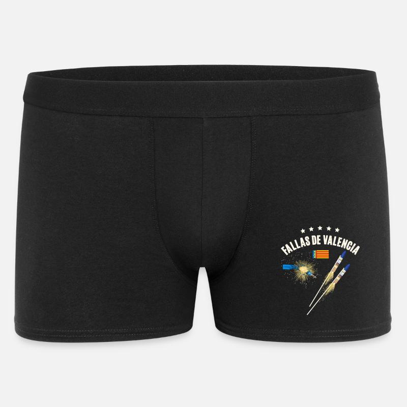 Fallas De Valencia Feuerwerk - Männer Boxer Shorts - Schwarz