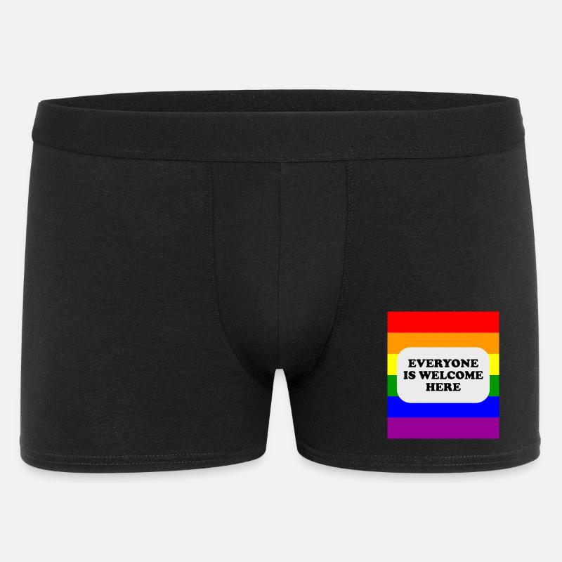 LGBT-Safe-Space-Regenbogenflagge - Männer Boxer Shorts - Schwarz