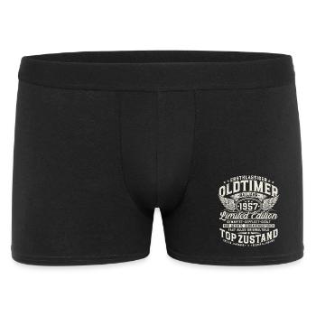 Cadeau rétro vintage d’anniversaire vintage 1957 - Boxer Homme - noir - Devant
