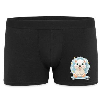 Polar bears in winter magic - Men's Boxer Shorts - black - Front