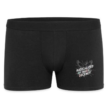 Radicalized by Basic Decency Shirt Democracy Fans - Men's Boxer Shorts - black - Front