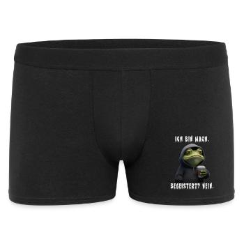 Coffee Frog Gift for Coworkers Friends - Men's Boxer Shorts - black - Front