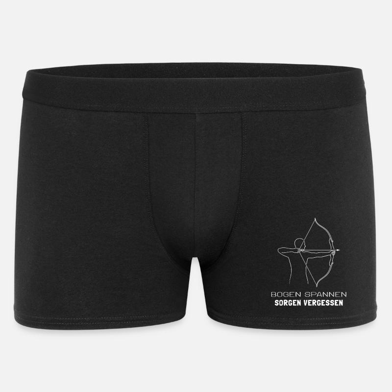 Bogenschießen Spruch - Bogenschütze Minimal - Männer Boxer Shorts - Schwarz