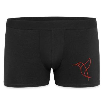 Sketch of a Red Bird - Men's Boxer Shorts - black - Front