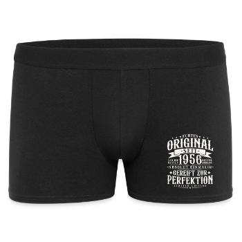 Original 1956 Jahrgang Vintage Geburtstag Geschenk - Männer Boxer Shorts - Schwarz - Vorne