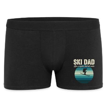 Funny Ski Dad Skier - Boxer Homme - noir - Devant