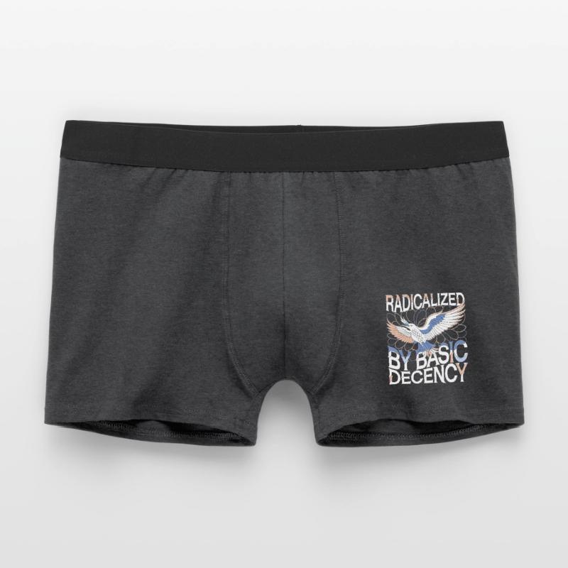 Radicalized by Basic Decency Statement Art Men's Boxer Shorts