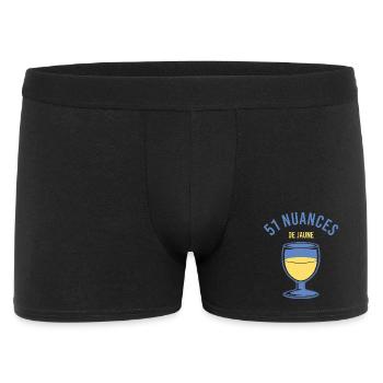 51 nuances de jaune - Pour les fans de pastis - Boxer Homme - noir - Devant
