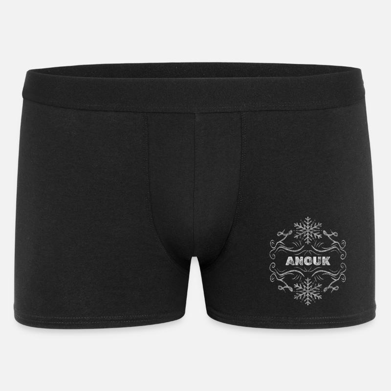Maedchenname Anouk - Männer Boxer Shorts - Schwarz