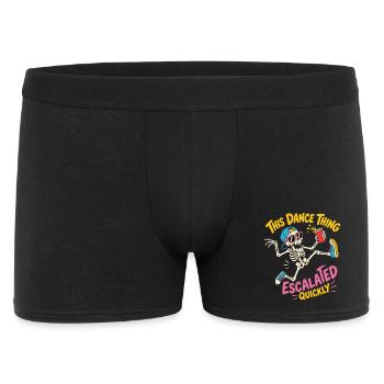 Dancing Skeleton Escalated Quickly Party - Men's Boxer Shorts - black - Front