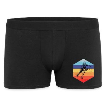 Pickleball Community Geschenkidee für den Vatertag - Männer Boxer Shorts - Schwarz - Vorne