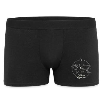 Catch me Travel Design - Men's Boxer Shorts - black - Front