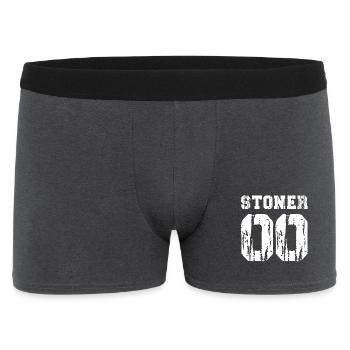 Stoner 00 Grunge-Typografie - Männer Boxer Shorts - Anthrazit - Vorne