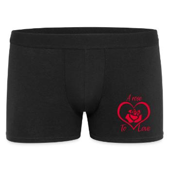 A rose to love - Men's Boxer Shorts - black - Front