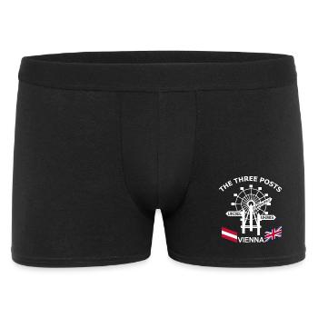 3 Posts Bar - Männer Boxer Shorts - Schwarz - Vorne