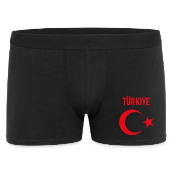 TÜRKEI TÜRKIYE TÜRKISCHE Europa Sport Fan - Männer Boxer Shorts - Schwarz - Vorne
