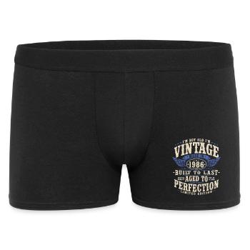 40e anniversaire 1986 cadeau vintage vintage - Boxer Homme - noir - Devant