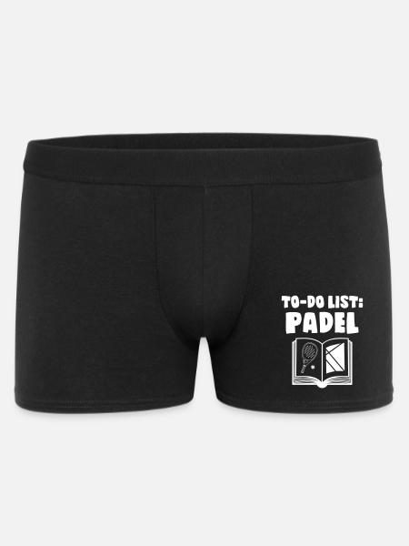 To_Do_List_Padel - Männer Boxer Shorts - Schwarz