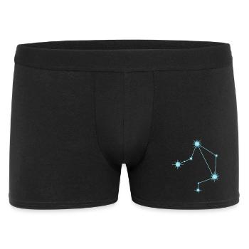 Constellation de l’étoile de la Balance Signe du zodiaque Bleu pastel - Boxer Homme - noir - Devant