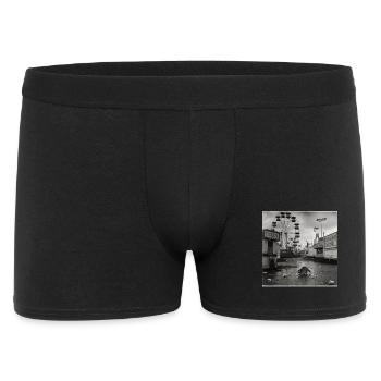 Abandoned Funfair Raccoon Retro Funfair Animal - Men's Boxer Shorts - black - Front