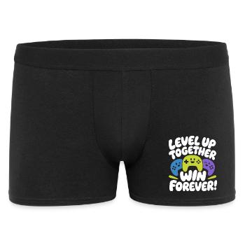Montez de niveau ensemble Gagnez pour toujours - Boxer Homme - noir - Devant