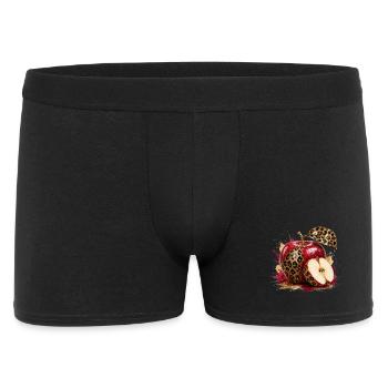 Pomme glamure léopard - Boxer Homme - noir - Devant