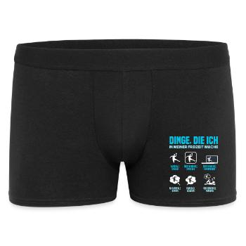 Handball Handballer Handball Trainer Fan Geschenk - Männer Boxer Shorts - Schwarz - Vorne