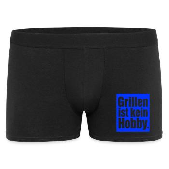 Grillmeister Spruch Geschenk für Männer & Väter - Männer Boxer Shorts - Schwarz - Vorne