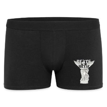 Typographie métallique de la statue de l’ange ailé - Boxer Homme - noir - Devant