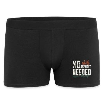 No Asphalt Needed | Gravel Bike - Men's Boxer Shorts - black - Front