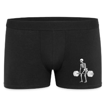 Skeleton weight lifting - Men's Boxer Shorts - black - Front