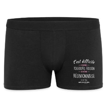 C Est Difficile D Avoir Toujours Raison Et D Et... - Boxer Homme - noir - Devant