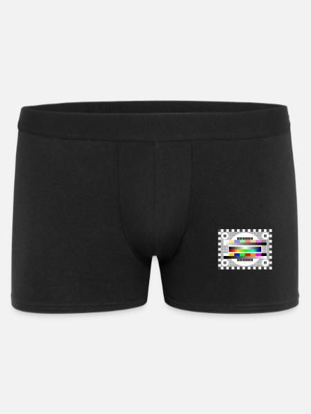 Test Billede Farver Mønster TV Retro stilfuld gradient 80 - Boxer Shorts til mænd - sort