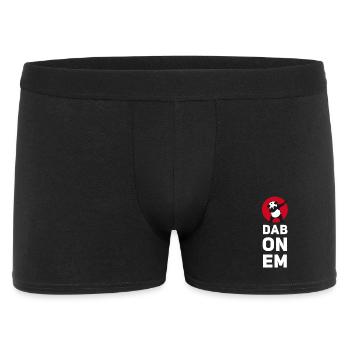 dab on em dabbing panda football touchdown mooving - Men's Boxer Shorts - black - Front