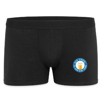 kein alkohol Spruch bier weizen festival party - Männer Boxer Shorts - Schwarz - Vorne
