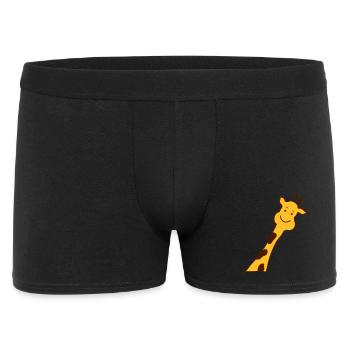 giraffe - Männer Boxer Shorts - Schwarz - Vorne