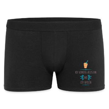 Ich schmeiße alles hin – Geh spielen - Männer Boxer Shorts - Schwarz - Vorne