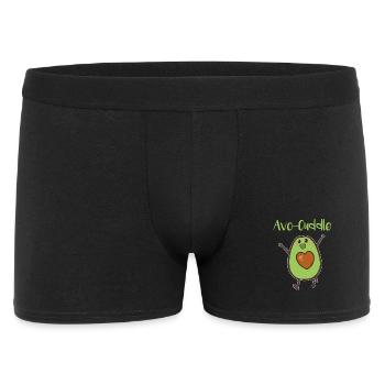 Avocado cuddling Valentine's Day cuddling love heart - Men's Boxer Shorts - black - Front
